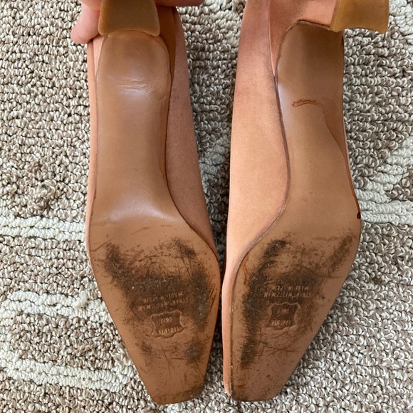 Stuart Weitzman Tan Block Heels - Picture 4 of 5